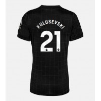 Stroje piłkarskie Tottenham Hotspur Dejan Kulusevski #21 Koszulka Wyjazdowej dla damskie 2025-26 Krótki Rękaw